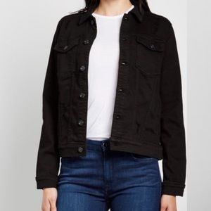 7 For All Mankind Black Jean Jacket